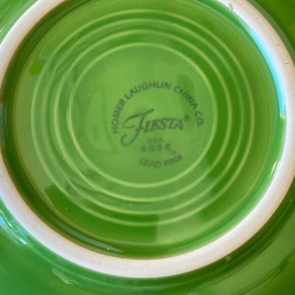 Fiestaware Shamrock Green coffee tea cup and saucer set Discontinued 6oz - Picture 11 of 11